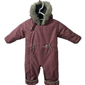 Girl snowsuit 12 month one piece Perlim pinpin